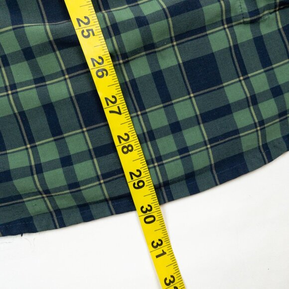 Club Ride Pearl Snap Shirt Men's Medium Green Plaid Outdoor Cycling Stretch - Picture 12 of 16